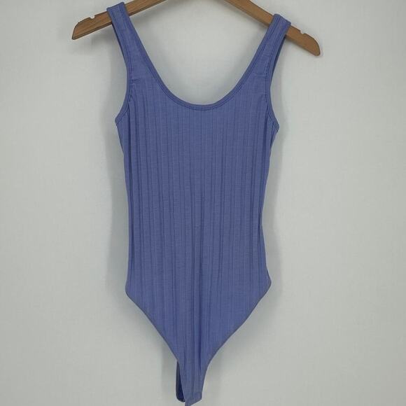JONATHAN SIMKHAI STANDARD Irene Ribbed U Neck Bodysuit - Picture 3 of 7